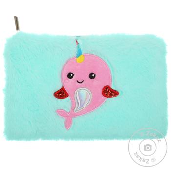 Пенал Narwhal плоский 24x15x1см