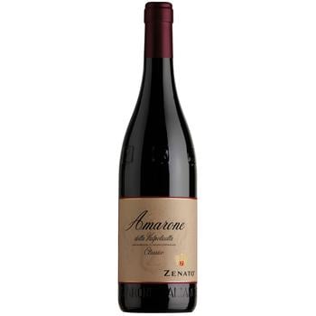 Вино Zenato Amarone della Valpolicella Classico красное сухое 16,5% 0,75л - купить, цены на ULTRAMARKET - фото 1