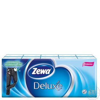 Хустинки Zewa Softis Deluxe 10шт.3шар х24 купить, цены на МегаМаркет - фото 1