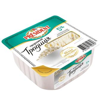 Сир кисломолочний President Творожна традиція 5% 350г - купити, ціни на Метро - фото 2