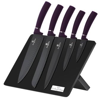 Berlinger Haus Purple Eclipse Collection Knife Set with Stand 5pcs - buy, prices for - photo 1