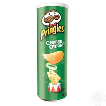 Чипсы Pringles картофельные со вкусом сыра и лука 165г - купить, цены на Таврия В - фото 1