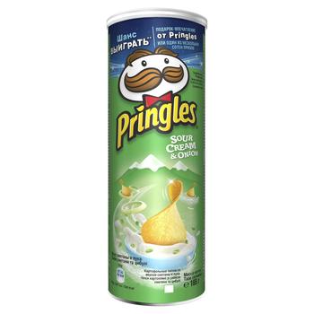 Pringles Sour Cream and Onion Flavored Potato Chips 165g - buy, prices for Auchan - photo 3