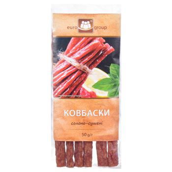 Eurogroup Salted Dried Sausages 50g