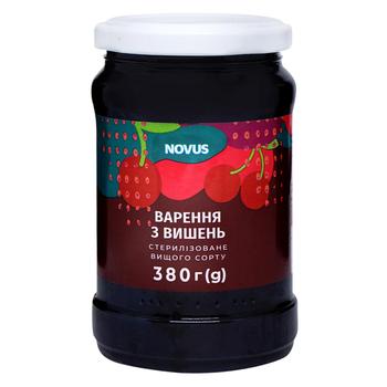 Novus Cherry Jam 380g - buy, prices for NOVUS - photo 1