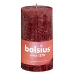 Bolsius Rustic Velvet Red Candle 130/68