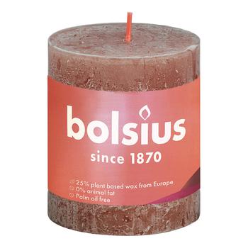 Bolsius Rustic Brown Suede Candle 80/68 - buy, prices for COSMOS - photo 1