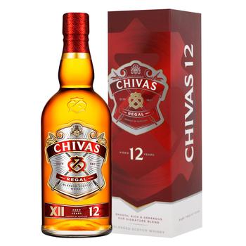 Віскі Chivas Regal 12 років 40% 1л - купити, ціни на Таврія В - фото 1