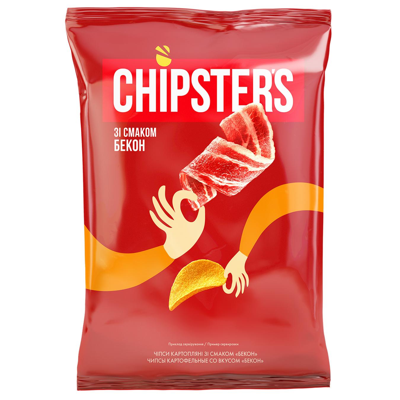 

Чипсы Flint Chipster's картофельные со вкусом бекона 130г