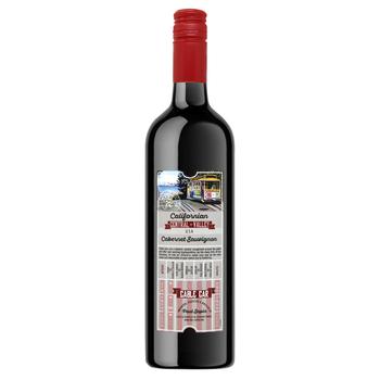 Вино Cable Car Cabernet Sauvignon червоне напівсухе 12,5% 0,75л - купити, ціни на AlcoHub - фото 1
