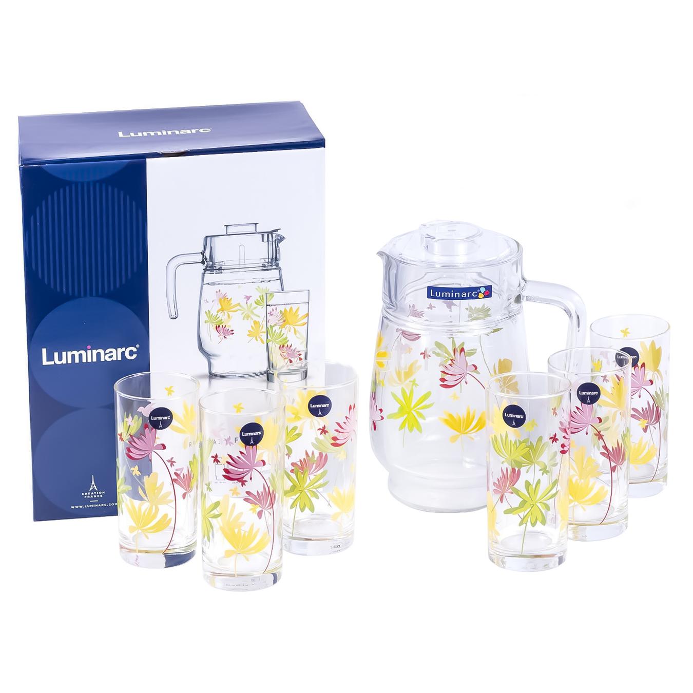 

Набор для воды Luminarc Crazy Flowers 7шт
