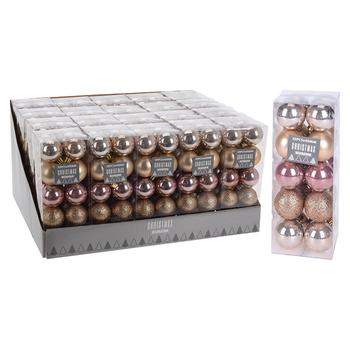 Koopman Golden Balls Set of Christmas Tree Decorations 20pcs 4cm