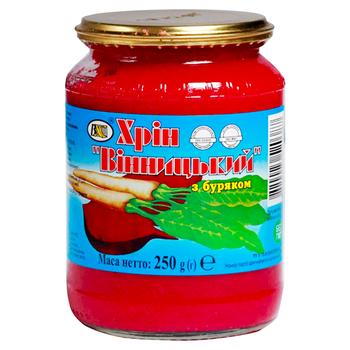 VHS Vinnytsia Horseradish with Beets 250g - buy, prices for Tavria V - photo 1