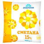 Сметана Добриня 15% 400г