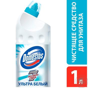 Domestos Експерт сила 7 Засіб для унітазу Ультра білий 1л купити, ціни на МегаМаркет - фото 3