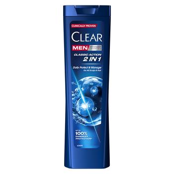Шампунь Clear Men Classic Action 2в1 против перхоти 225мл