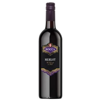 Rocca Merlot Varietale d'Italia red semi-dry wine 12% 0.75l - buy, prices for NOVUS - photo 1