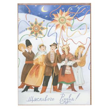 S.Brothers & Co Festive Middle Postcard 7.5х10см in Assortment