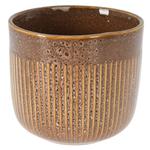 Горшок для растений коричневый 14см