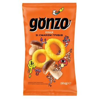 Gonzo Mushrooms Flavored Corn Rings 150g - buy, prices for EKO Market - photo 1