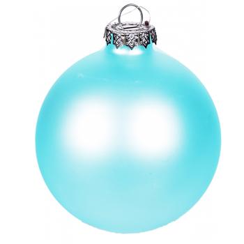 Matte Blue Plastic Ball Decoration 8cm - buy, prices for Tavria V - photo 1