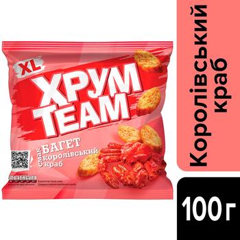 Khrusteam Baguette King Crab Flavored Сrackers 100g - buy, prices for COSMOS - photo 2