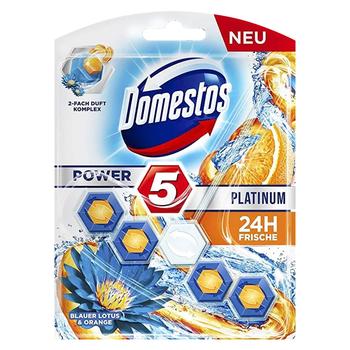 Средство Domestos Power для унитаза двойной аромат лотос и апельсин 55г