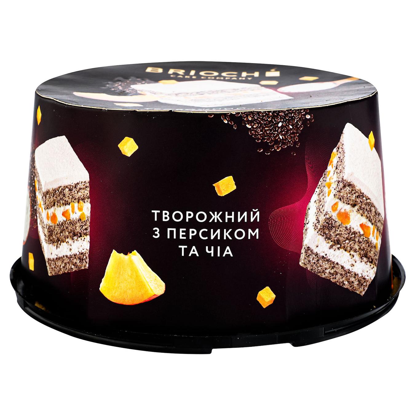 

Торт Вrioshe Творожный с персиком и чиа 500г
