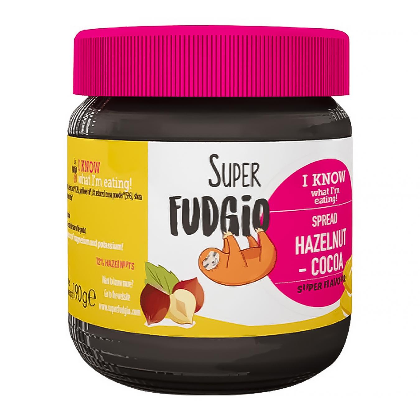 

Паста Super Fudgio лесной орех и какао с тростниковым сахаром 190г