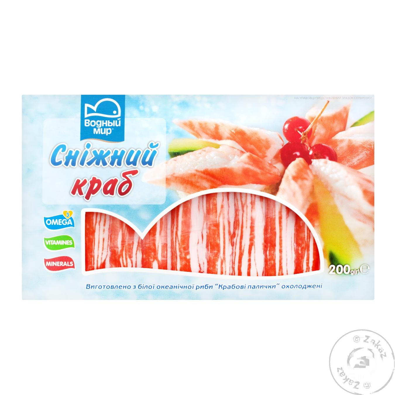 

Крабовые палочки Водный Мир Снежный краб 200г