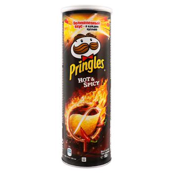 Pringles Hot&Spicy Potato Chips 175g - buy, prices for - photo 1