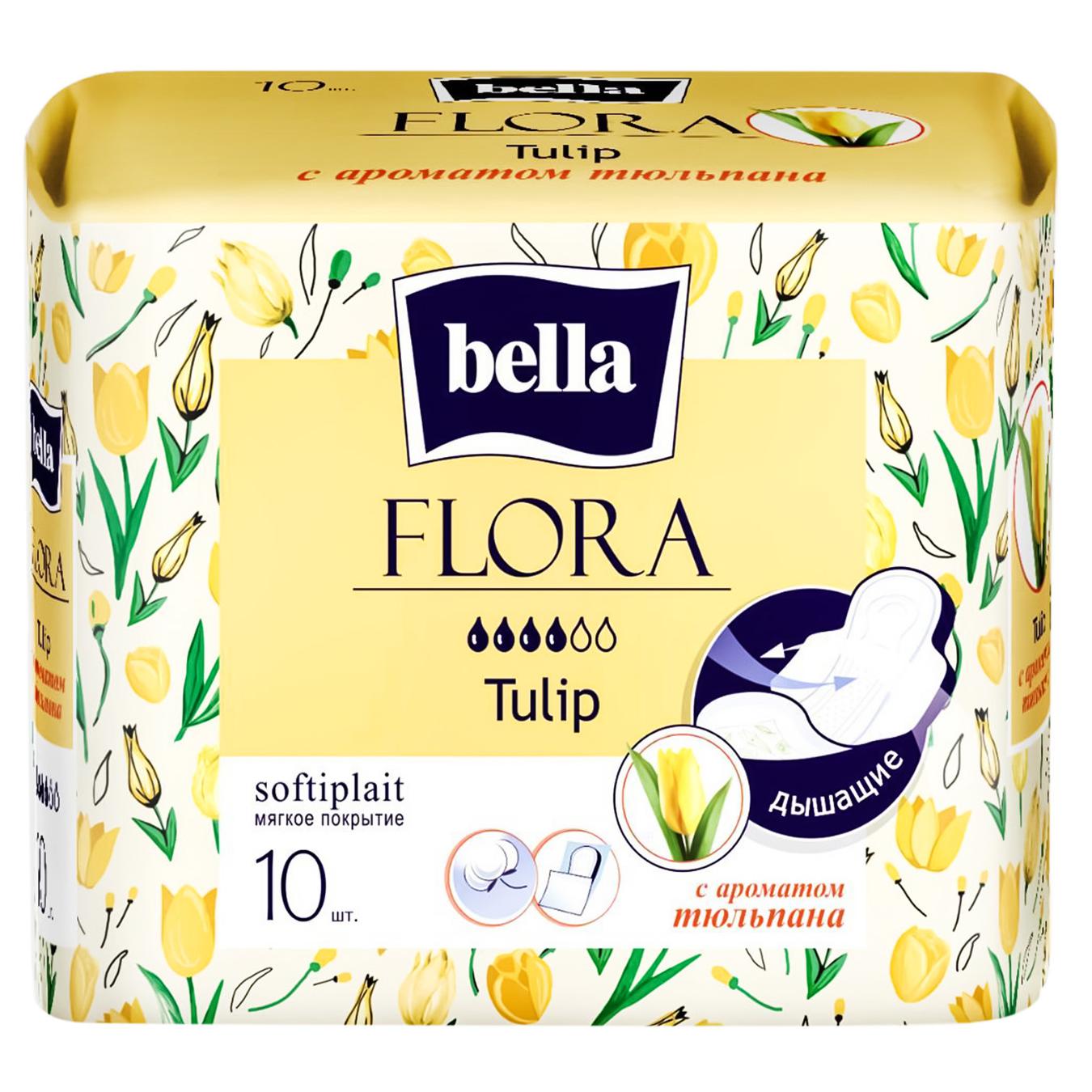 

Гигиенические прокладки Bella Флора тюльпан 10шт