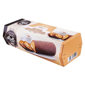 Рулет Freddi Swiss Roll бисквитный с начинкой капучино 300г - купить, цены на КОСМОС - фото 1