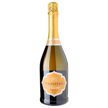 Вино игристое Prospero Frizzante белое полусладкое 5,5% 0,75л - купить, цены на WINETIME - фото 1