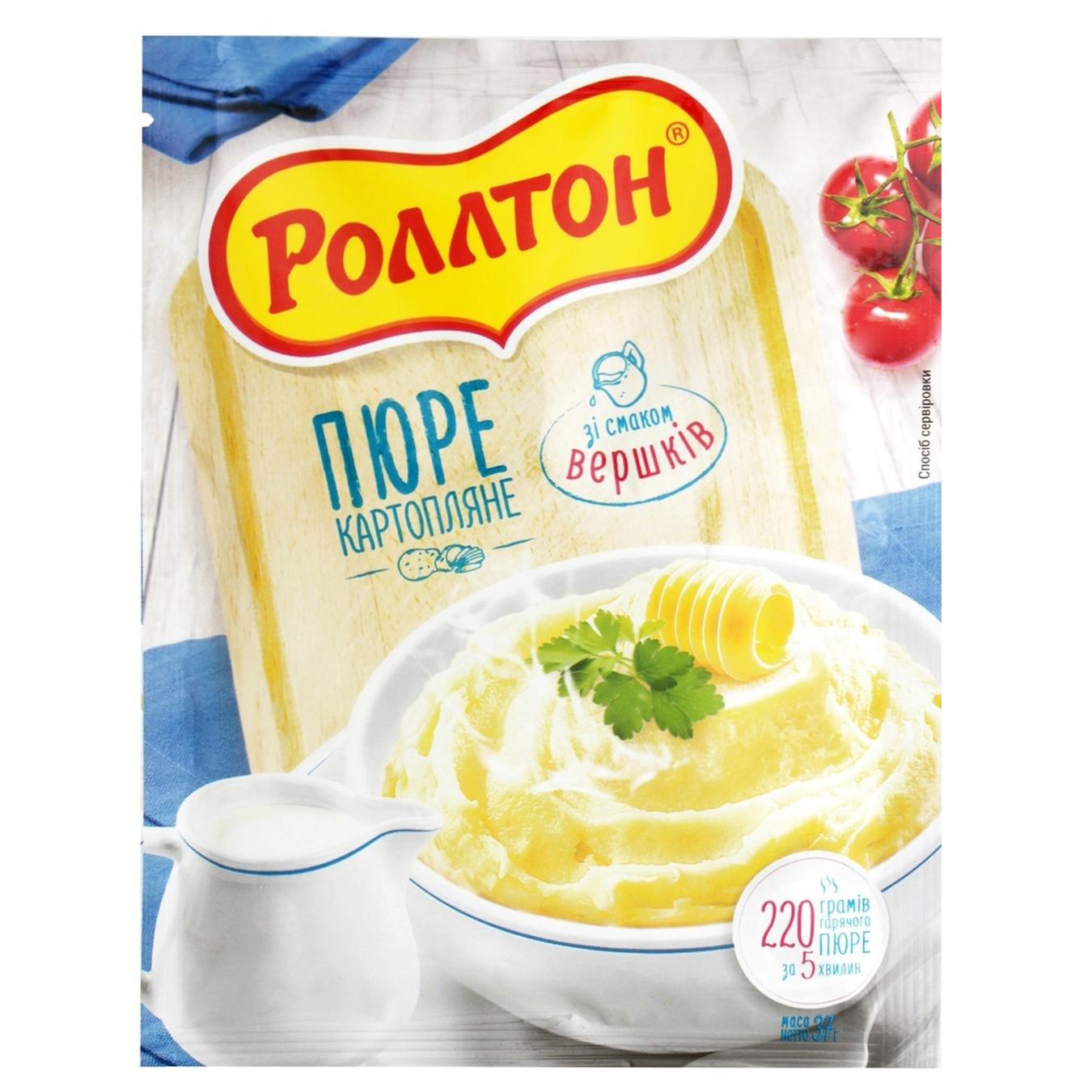 

Пюре картофельное Роллтон со вкусом сливок 40г