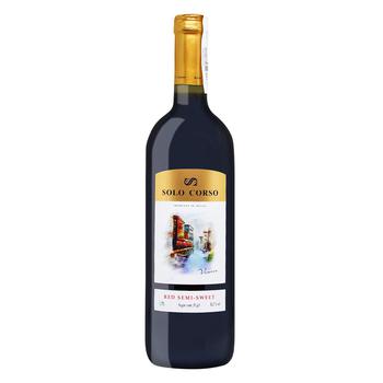 Solo Corso Red Semisweet Wine 11.5% 0.75l - buy, prices for NOVUS - photo 2