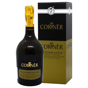 Corner Prosecco Conegliano Valdobboiadene Docg Millesimato Extra White Dry Sparkling Wine 11.5% 0.75l - buy, prices for - photo 1