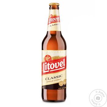 Пиво Litovel Classic світле 0.5л - купити, ціни на КОСМОС - фото 1