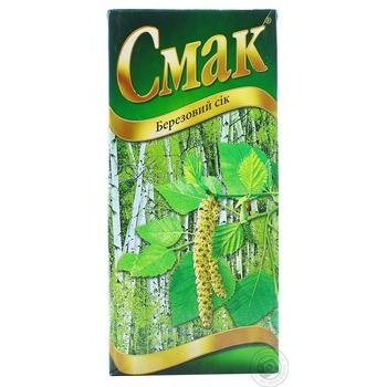 Сік Смак березовий з цукром стерилізований 1л купити, ціни на МегаМаркет - фото 1