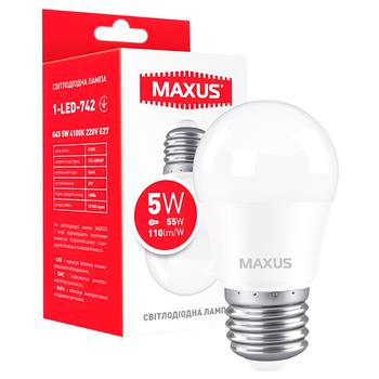 Maxus LED Bulb G45 5W 4100K E27 - buy, prices for NOVUS - photo 1