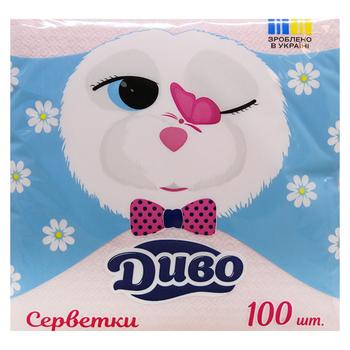 Dyvo 1-Ply Pink Table Napkins 33x33cm 100pcs - buy, prices for ULTRAMARKET - photo 3