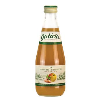 Galicia apple juice with ginger extract 0.3l glass - buy, prices for - photo 1