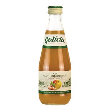 Galicia apple juice with ginger extract 0.3l glass - buy, prices for ULTRAMARKET - photo 1