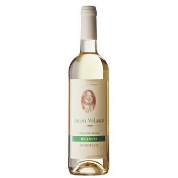 Baron Velasco White Semi-Sweet Wine 0.75l - buy, prices for - photo 1