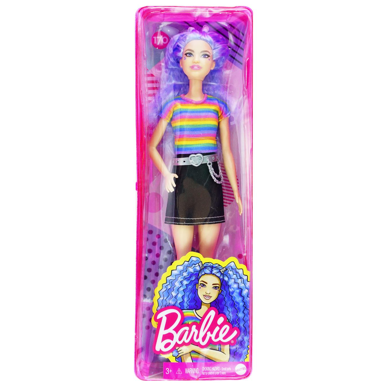

Кукла Barbie с голубыми волосами