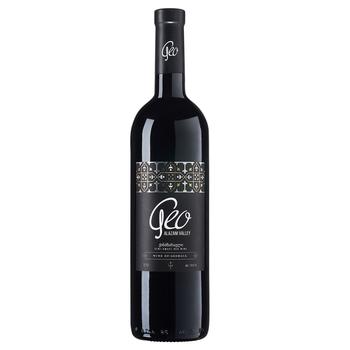 Geo Alazani Valley Red Semi-Sweet Wine 13.5% 0.75l - buy, prices for Supermarket "Kharkiv" - photo 1