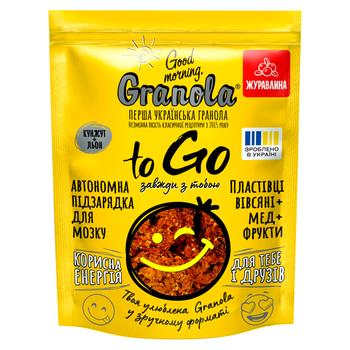 Гранола Good Morning, Granola To Go з журавлиною 140г - купити, ціни на ULTRAMARKET - фото 1