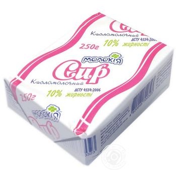 Cottage cheese Molokiya 10% 250g Ukraine - buy, prices for NOVUS - photo 1