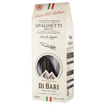 Di Bari Of Durum Wheat With Cuttlefish Ink Spagetti Rigati Pasta 250g