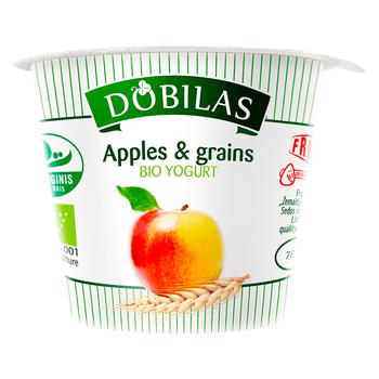 Zemaitijos Organic Yogurt with Apples and Cereals and Grain 125g - buy, prices for Supermarket "Kharkiv" - photo 1